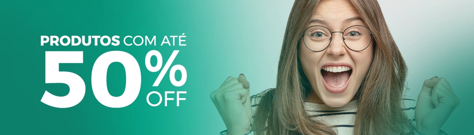 Produtos com até 50% OFF